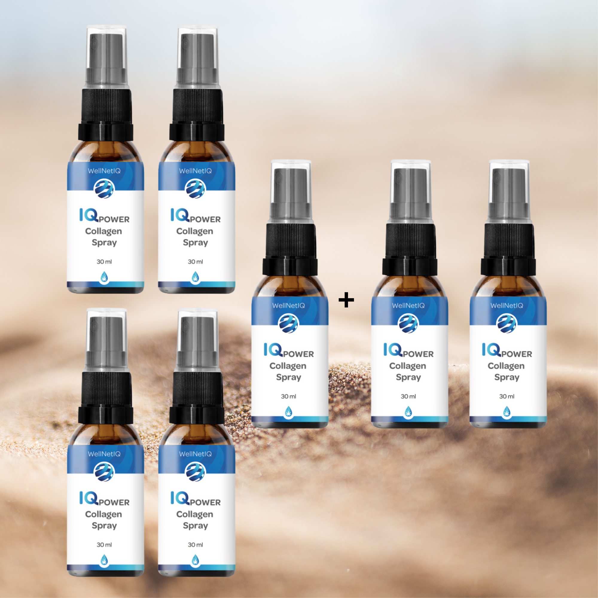 5+2 pack IQ Power Collagen Spray 30 ml (reduced price)