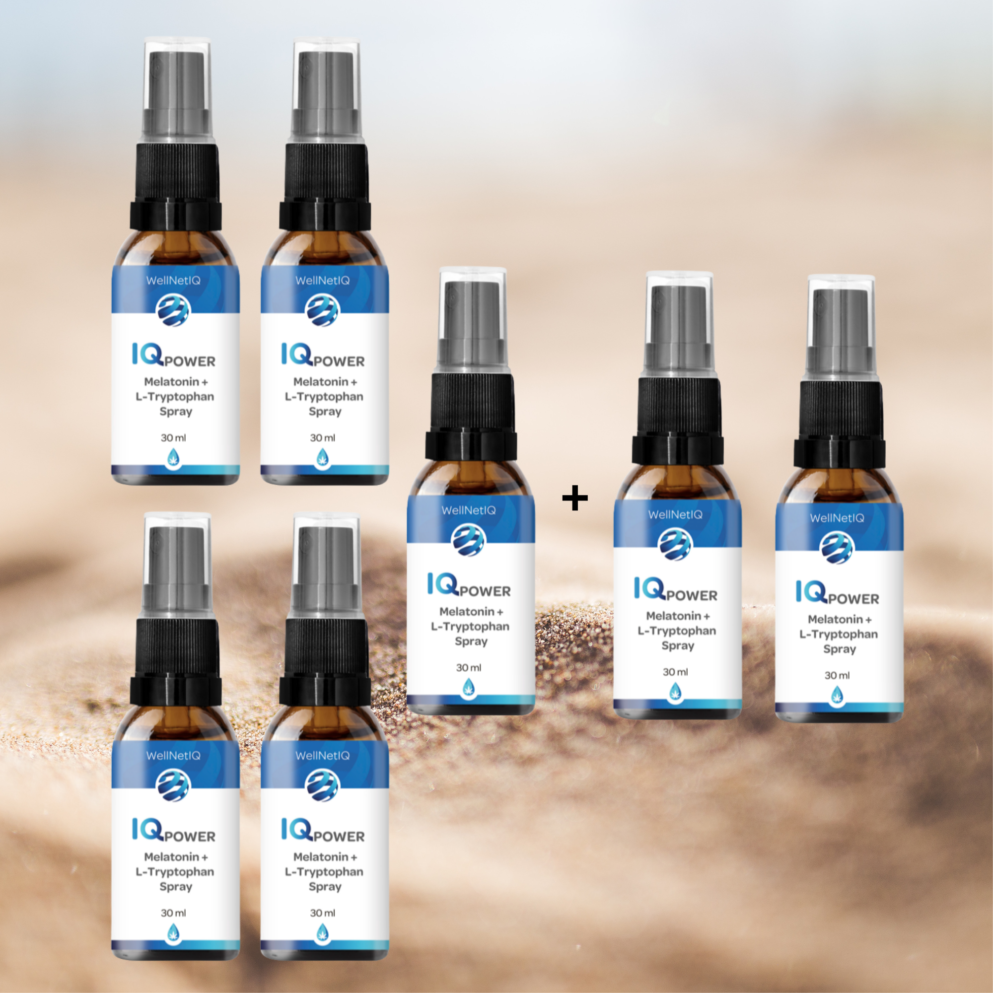 5+2 pack IQ Power Melatonin + L-Tryptophan Spray (reduced price)