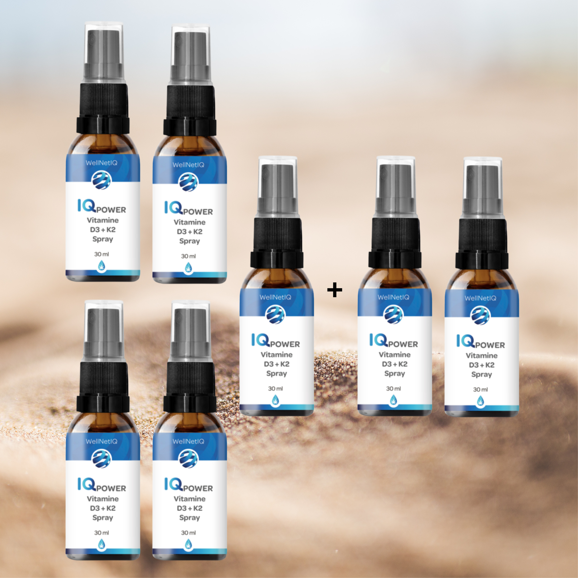 5+2 pack IQ Power Vitamine D3/K2 Sprays 30 ml (reduced price)